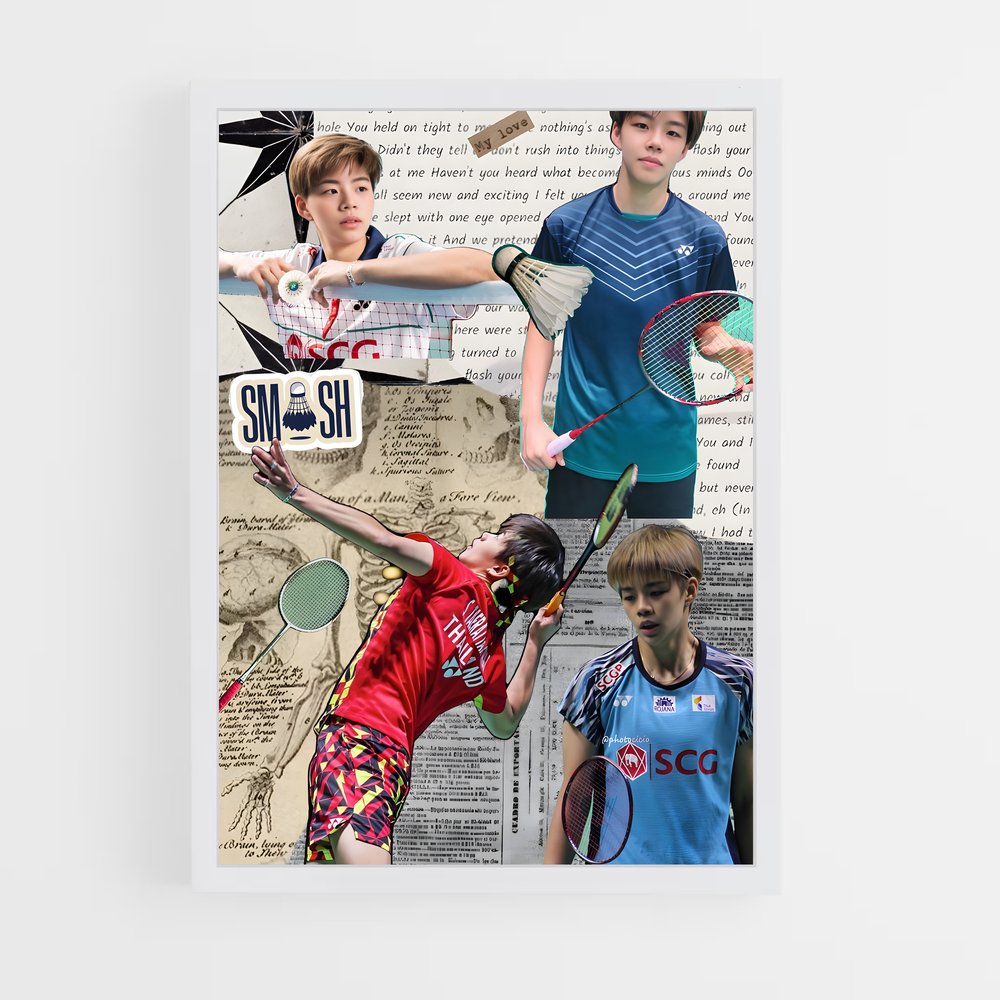 Poster Sapsiree de taerattanachai – affiche Badminton (vue 3)